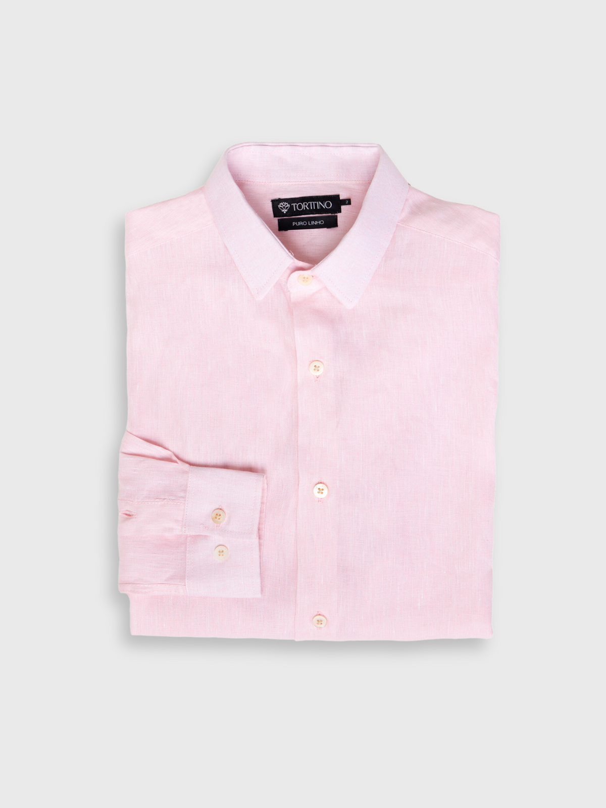 Camisa Puro Linho Rosa Quartzo