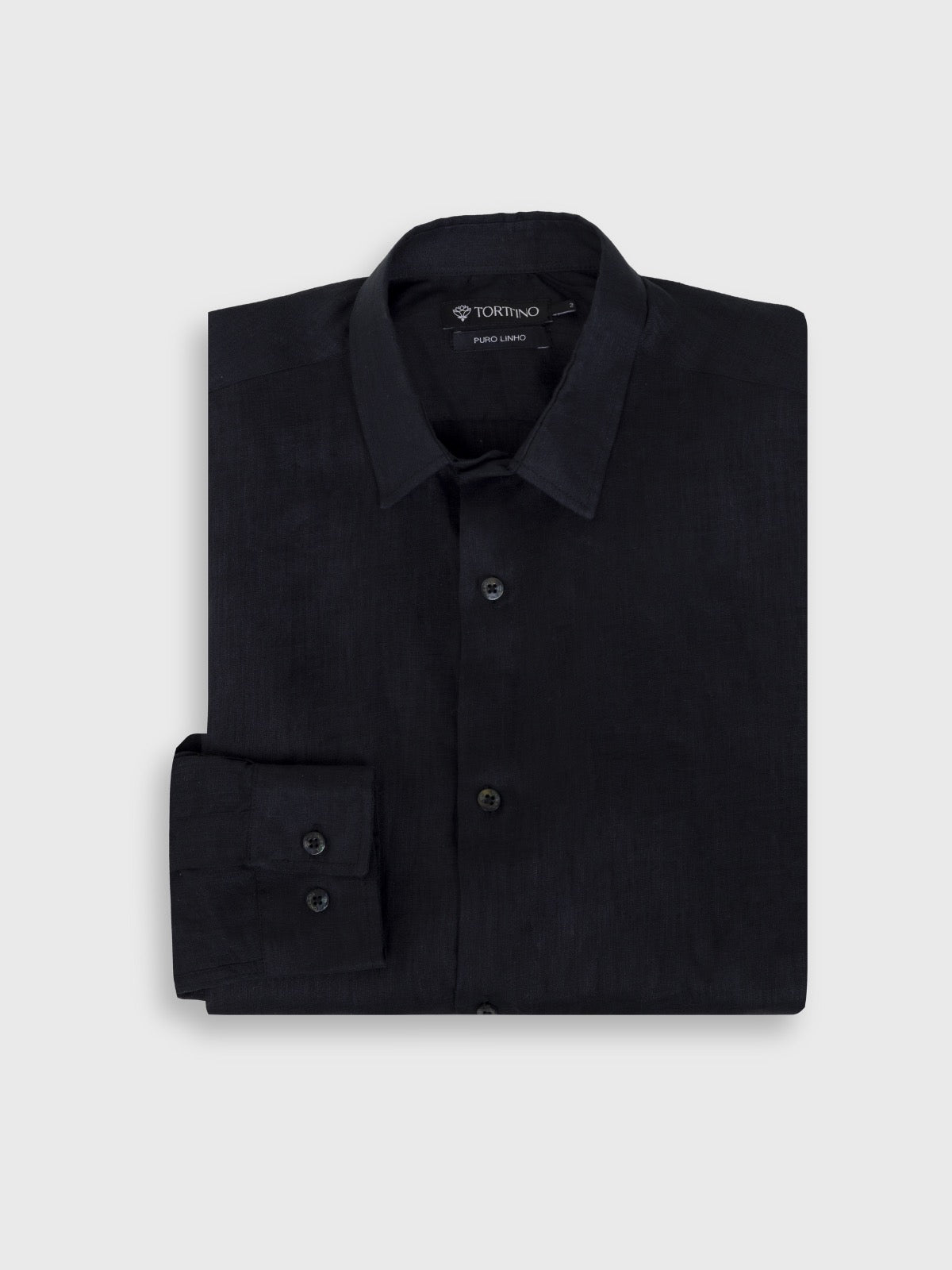 Camisa Puro Linho Preta